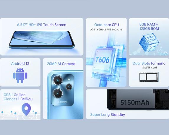 Компания Oukitel представила смартфон C32 с 8 Гб оперативной памяти и ценой менее 100 долларов